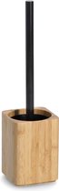 Zeller WC/Toiletborstel houder - bamboe hout - 35 x 9 cm - luxe kwaliteit