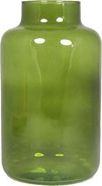 Floran Bloemenvaas - apotheker model - groen/transparant glas - H25 x D15 cm