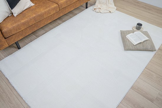 Tapis Moderne Flycarpets Aurelia - Crème - 200x290 cm