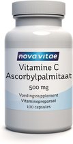 Nova Vitae - Vitamine C - ascorbylpalmitaat - ascorbyl palmitaat - 500 mg - 100 capsules