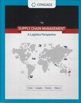 Test Bank for Supply Chain Management a Logistics Perspective 9th Edition John j C John Langley Jr. Novack Gibson 