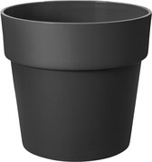 Elho B.for Original Rond 25 - Bloempot voor Binnen - 100% Gerecycled Plastic - Ø 24.7 x H 23.2 cm - Living Black