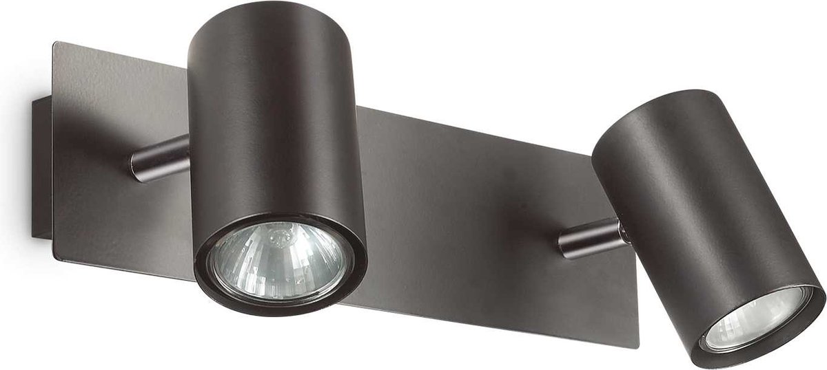 Ideal Your Lux - Wandlamp Landelijk - Metaal - GU10 - Voor Binnen - Lamp - Lampen - Woonkamer - Eetkamer - Slaapkamer - Zwart