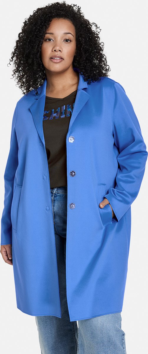 SAMOON Dames Jas Blue Bonnet-48
