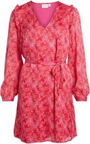 Vila Jurk Vilayla Vie L/s Short Dress/ls 14083031 Pink Yarrow Dames Maat - 44