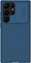 Geschikt voor Nillkin CamShield Samsung Galaxy S23 Ultra Hoesje Camera Slider Blauw
