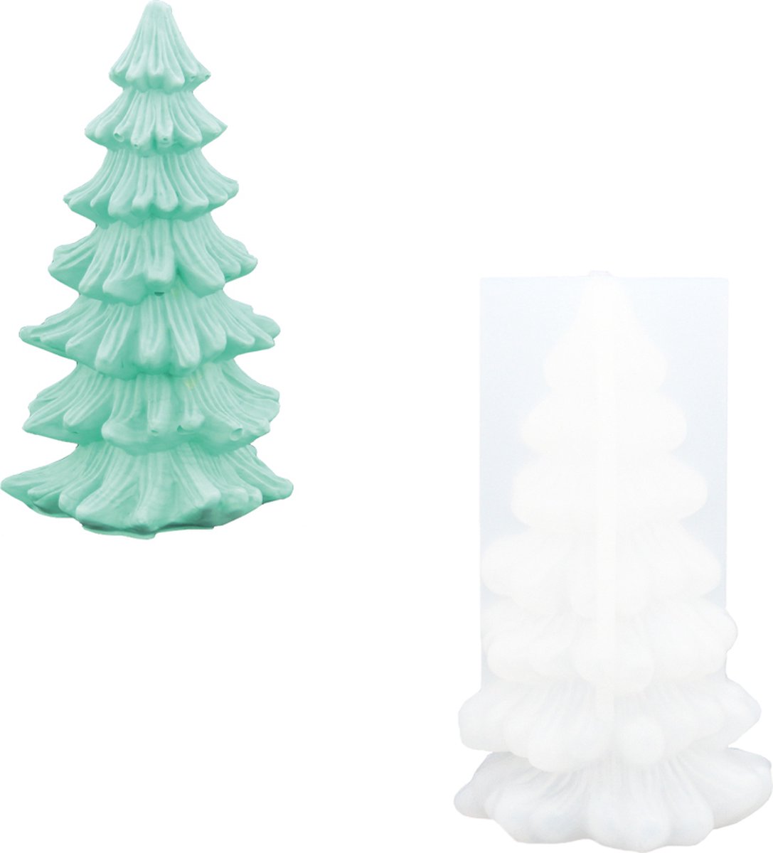 Siliconen mal kerstboom smal