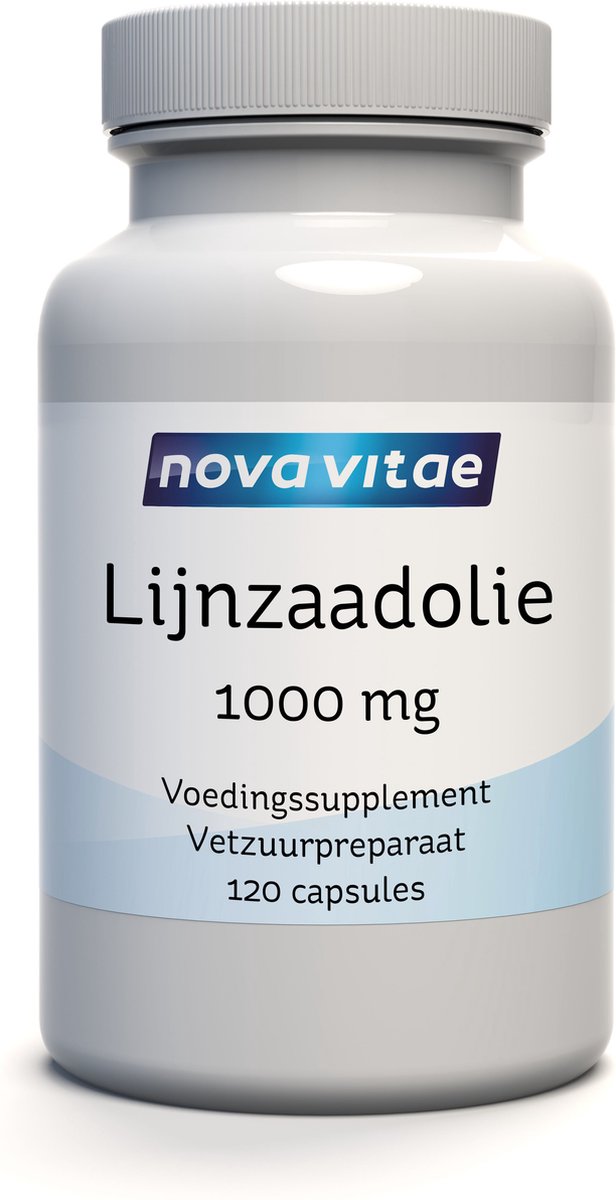 Nova Vitae - Lijnzaadolie - Flaxseed Oil - Flax Seed Oil - 1000 mg - 120 capsules