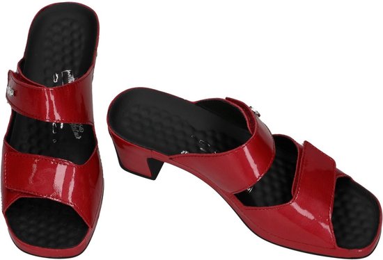 Vital -Dames - rood donker - slippers & muiltjes - maat 37