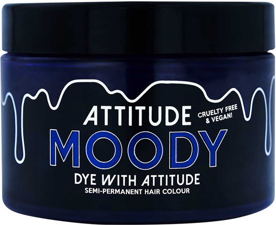 Attitude Hair Dye - Moody Semi permanente haarverf - haarkleuring - Donkerblauw