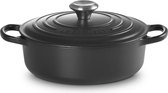 Le Creuset gietijzeren Sauteuse - Signature - Zwart - 3,4 Liter