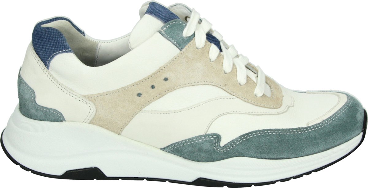 Durea 6267 K - Volwassenen Lage sneakersDames sneakers - Kleur: Wit/beige - Maat: 42