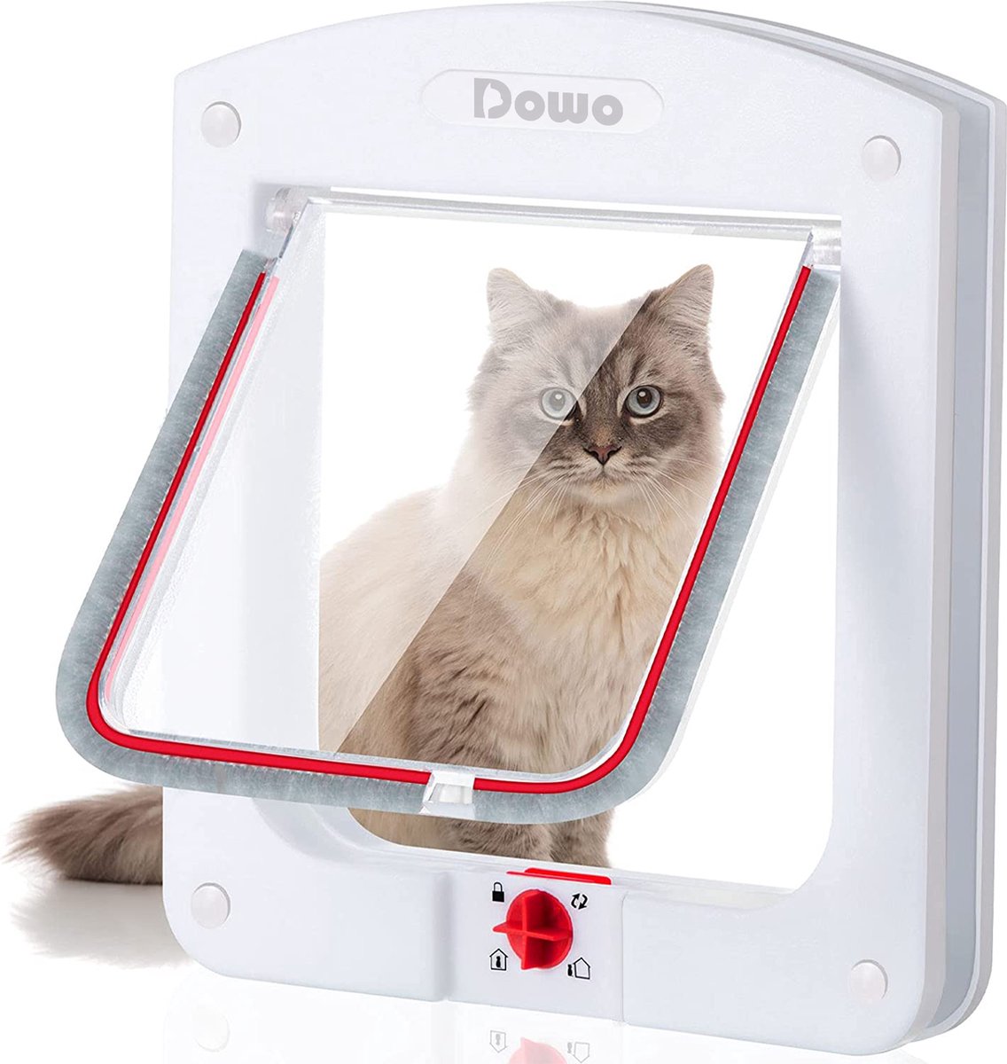 DOWO® - Kattenluik - Kattenluikje - 4-weg huisdierklep, eenvoudige... | bol.com