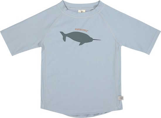 Maillot de bain Lässig Rashguard manches courtes Splash & Fun Whale bleu clair, 19-24 mois. Taille 92