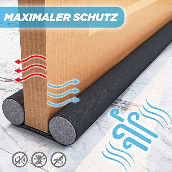 Tochtstopper, extra zware deurafdichting, wasbaar, energiebesparend, v