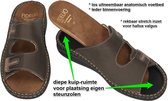 Fidelio Hallux -Heren - bruin donker - pantoffels & slippers - maat 45