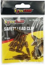 EXC Safety Lead Clip - 10 stuks - Camo Loodclips - Visveilig vastloodsysteem - Lead Clips + Tail Rubbers - Karper Vissen Rigmateriaal