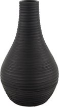 Keramische vaas zwart - 25 cm
