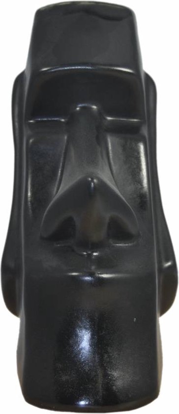 Moai Vaas Zwart 17x9 cm