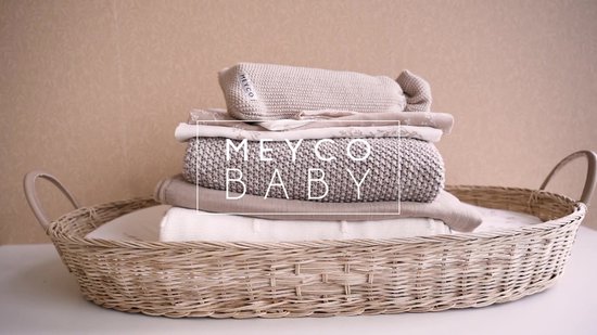 Meyco Baby Branches ledikant laken - 2-pack - sand - 100x150cm - 0.3 TOG