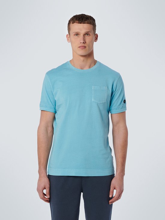 No Excess Mannen Basis T-Shirt Aqua S