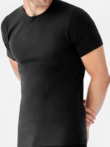 HL-tricot heren T-shirt korte mouw - 100% Katoen - M - Zwart