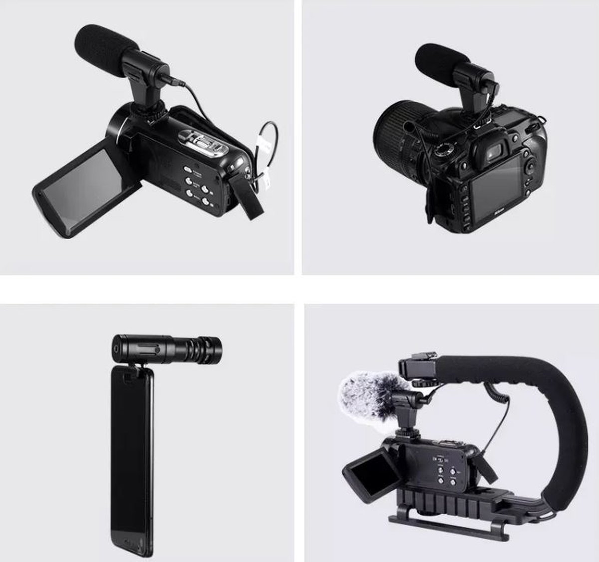 Sony ECM-GZ1M Gun Zoom microfoon (met multi-interface accessoires schoen, geschikt voor A6000, A7, A9 serie) zwart