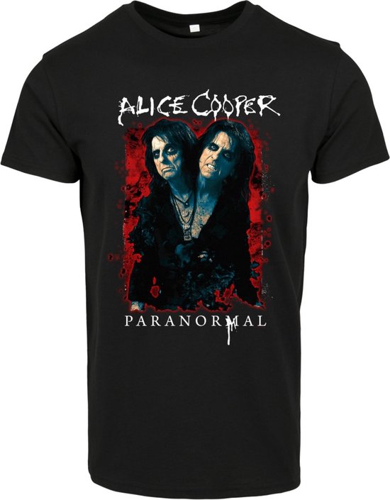 Merchcode Alice Cooper - Paranormal Splatter Heren T-shirt - M - Zwart