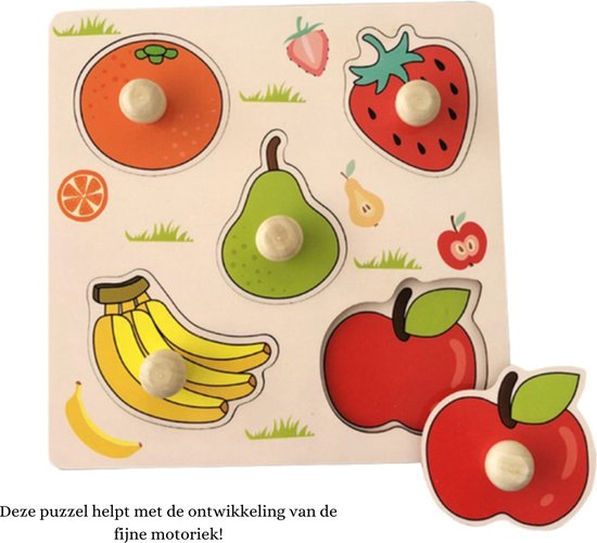 Educatief Speelgoed - Peuters - Montessori Speelgoed - Baby Puzzel - Montessori - Houten Puzzel - Speelgoed Bord - Puzzel Peuter - 1 Jaar - 2 Jaar - 3 Jaar - 4 Jaar -