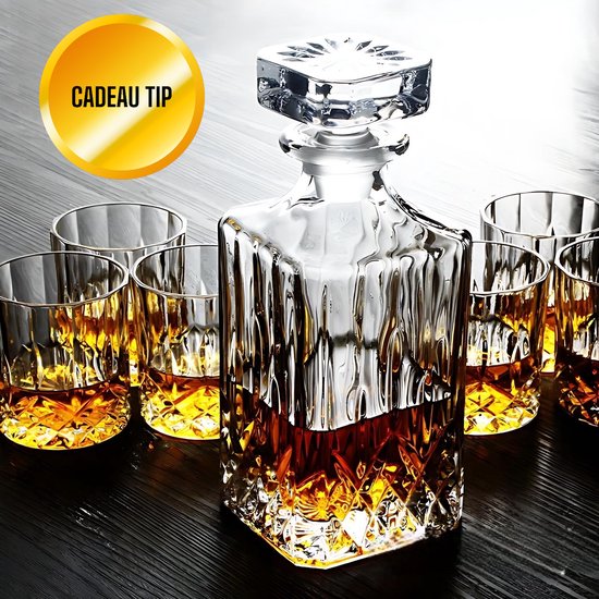 Whiskey Set - Whiskey Karaf - Whiskey glazen - Karaf - Met 4 Glazen | bol .com