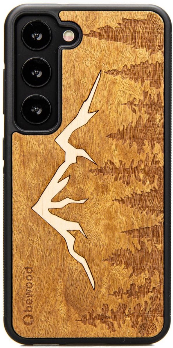 Bewood - Mobiel telefoonhoesje Houten hoesje (Bergen/Imbuia)