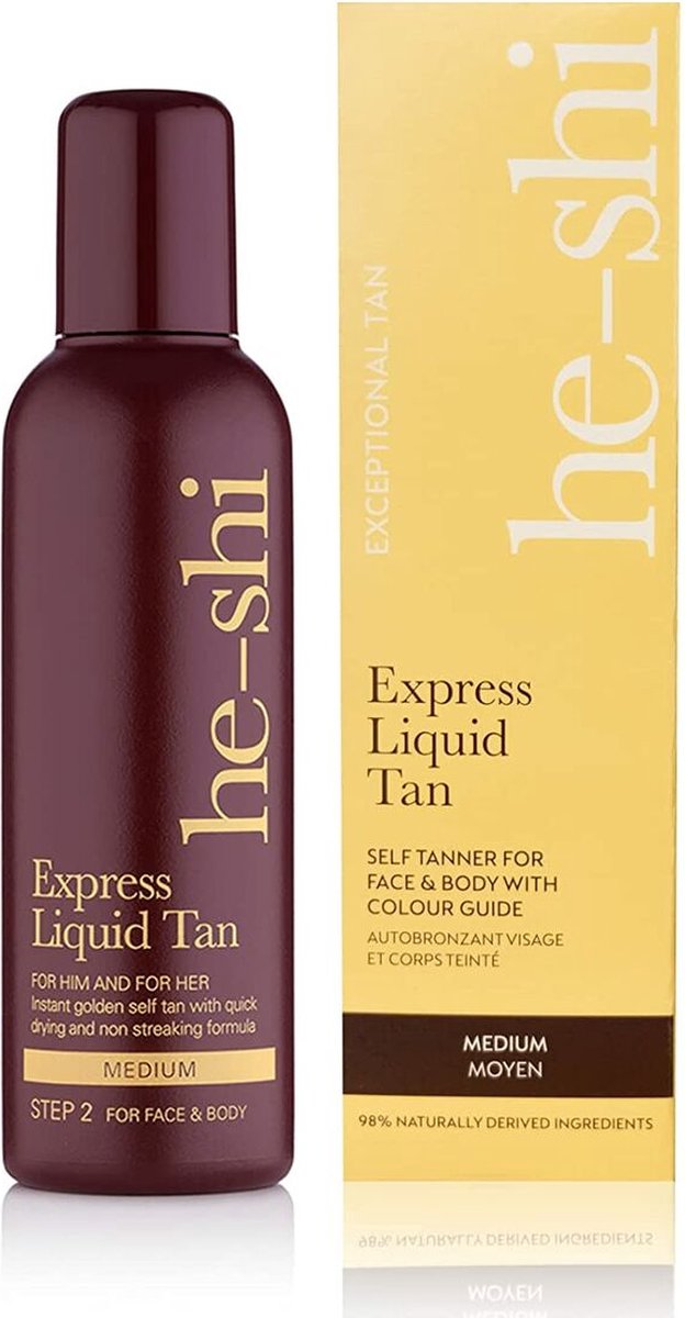 He-Shi Express Liquid Tan for him and her - medium - 300 ML