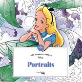 Les Grands Carrés Disney Portraits - Hachette - Livre de coloriage pour adultes