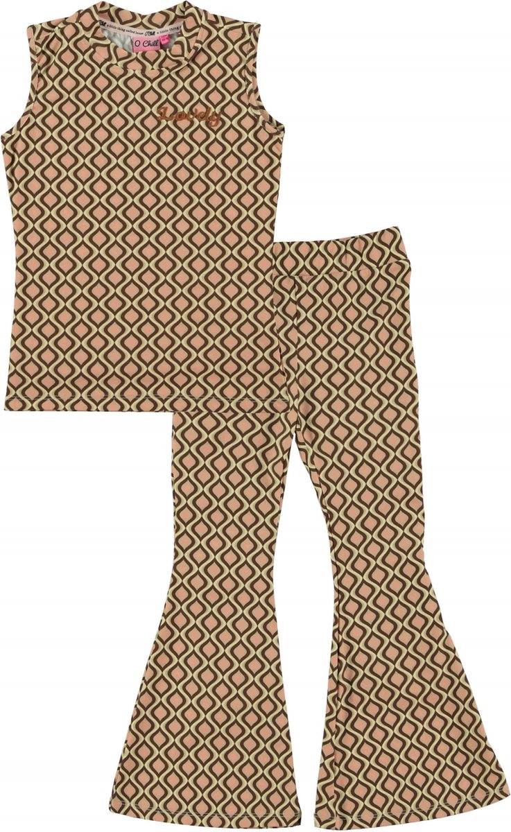 O'Chill - Kledingset - Meisjes - 2delig - Flair broek Philly - Top Rhodee - Maat 104-110