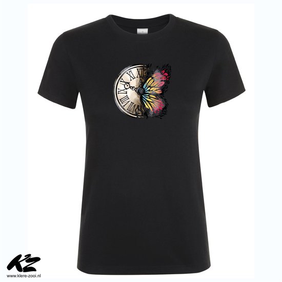 Klere-Zooi - Horloge papillon - T-shirt femme - 3XL