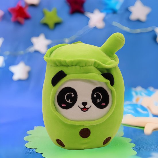 Kawaii Kussen Bubble Tea Knuffel Boba Knuffel Groen Squishmallow