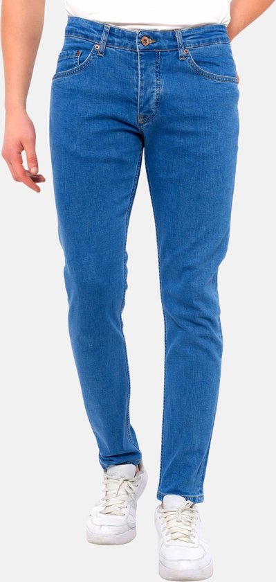 Nette Jeans Heren Slim Fit met Stretch -DC-058 - Blauw