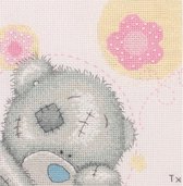 Borduurpakket - Tatty Teddy - Gelukkig in roze - PRETTY IN PINK - Anchor