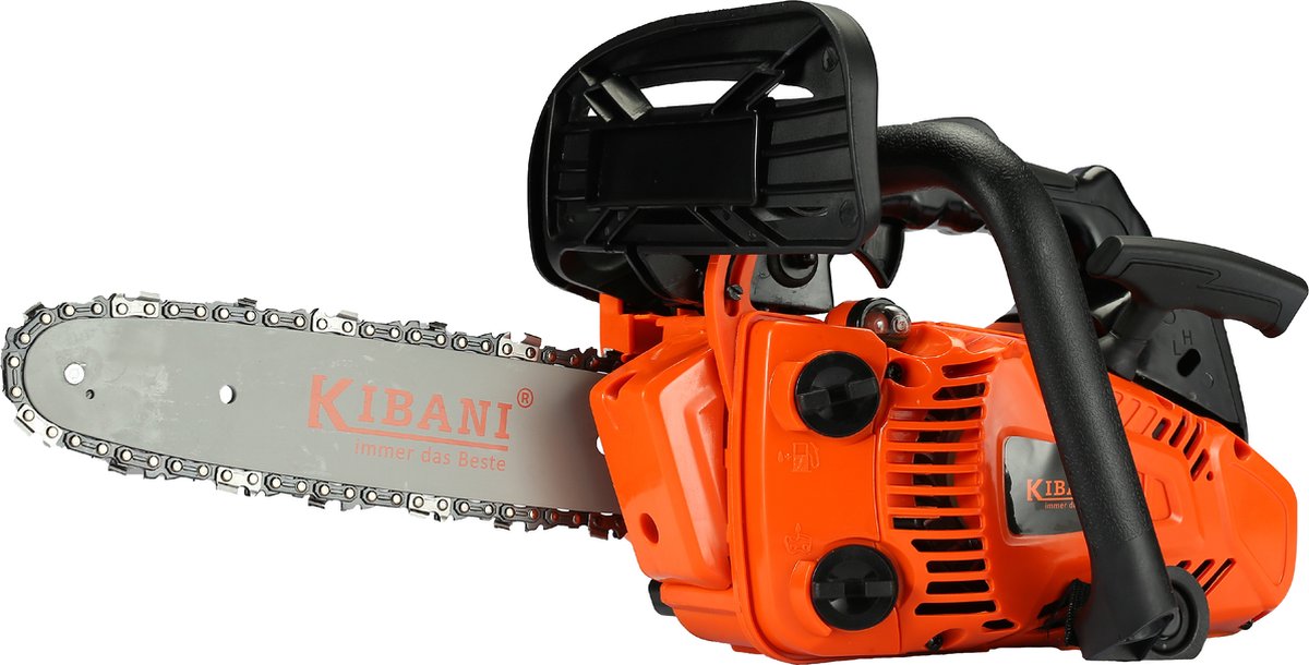 Bol.com Kibani Kettingzaag Benzine - 25.4 cc / 1 pk 2-takt Motor - Incl. extra ketting - Zwaardlengte 25 cm / 10 inch – Easy-Sta... aanbieding