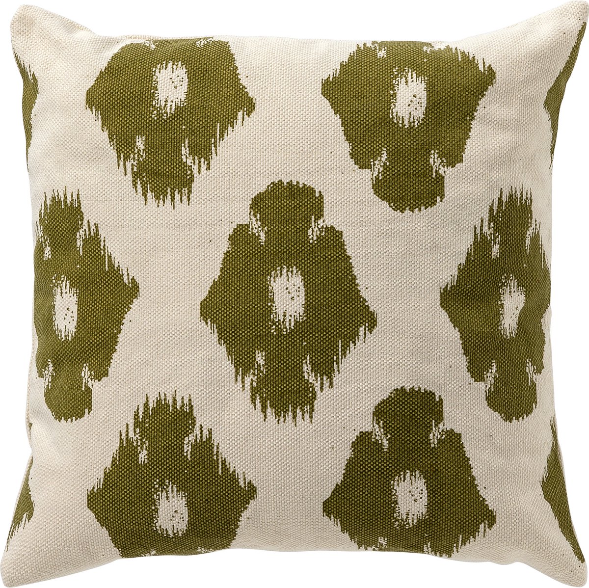 Dutch Decor RICO - kussenhoes 45x45 cm - ikat - Olive Branch - groen - met rits - zonder binnenkussen Olijfgroen