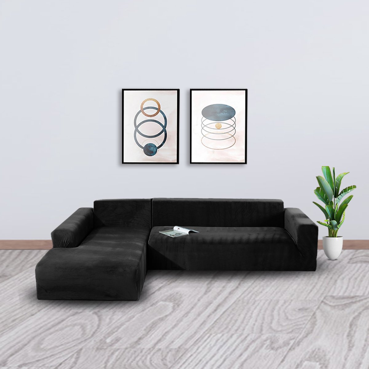 TIANSHU Bankhoes, Rekbare Bankovertrek, Stretch Bankhoezen, Elastische Meubelbeschermer Jacquard Sofahoes (2-Zits, Grijs TIANSHU Bankhoes, Rekbare Bankovertrek, Stretch Bankhoezen, Elastische Meubelbeschermer Jacquard Sofahoes (2-Zits, Grijs