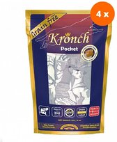 Kronch - 76% Zalmsnacks Pockets Hondensnack - 4 x 175 gram
