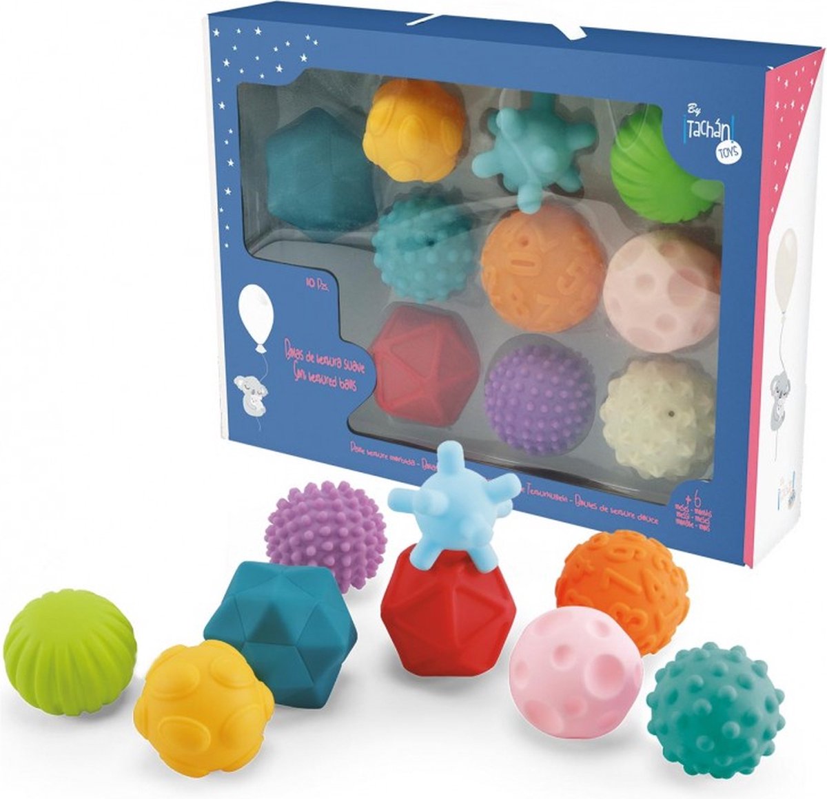 Balle Sensorielle Vache Pour Bébé - Multi-textures, Sons Rigolos - Stimulation Tactile Et Auditive - Dès La Naissance