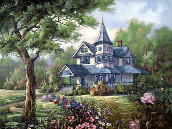 VDTOYS® DIAMOND PAINTING adultes - VDTB177 - pierres carrées - entier - grand format - nouveaux dessins - 55 par 45 cm (toile) - 50 par 40 (photo)