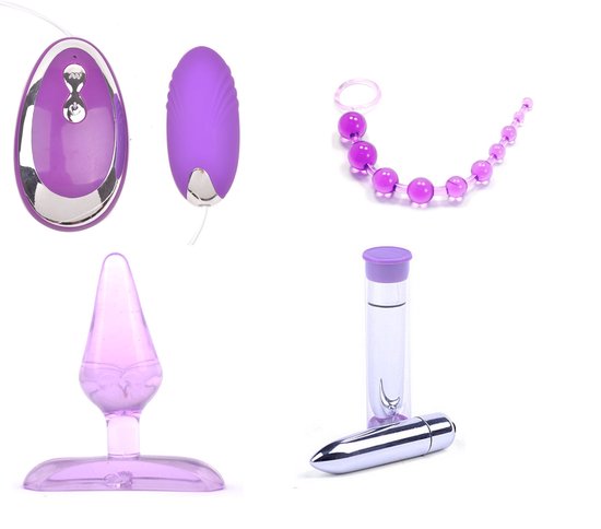 Kinky Purple Pussy And Anal Set 4 Items Spannend Voor Koppels Sex