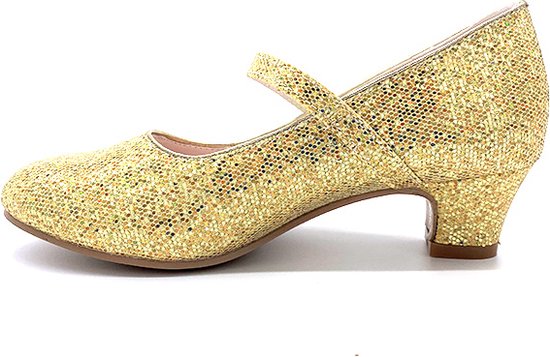 Dransschoenen voor meisjes met glinsterende strassteentjes: glinsterende diamant, strik, prinsessenschoenen, schoenen, lage hakken, dansschoenen, Halloween-schoenen voor carnaval, feest, Z Paars, 25
