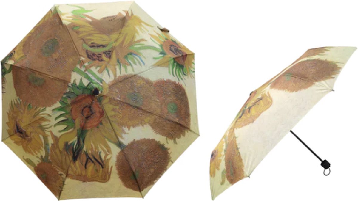 Paraplu knop - Opvouwbaar - Sunflower - Zonnebloem - Van Gogh