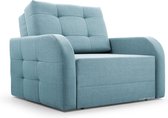 Fauteuil Innovant avec Fonction de Couchage, Mobilier Lounge, Design Elegant - Porto 80 - Bleu Clair (BRAGI 80)