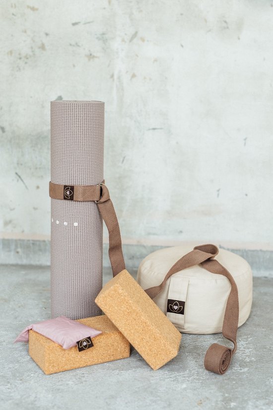Meditatiekussen eco sand rond - Lotus - Yoga kussen van Merkloos — afbeelding 3