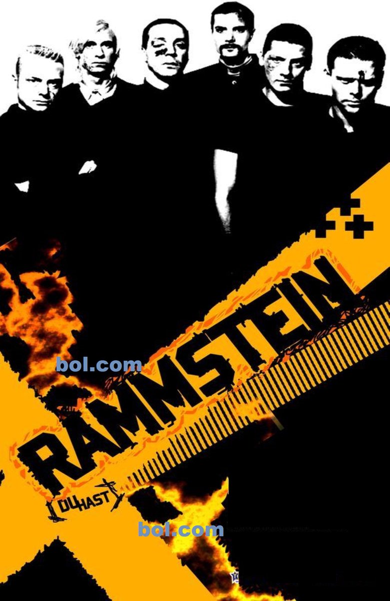 Rammstein Du Hast Metalen Wandbord, Maat:20x30 cm - Bands-Artiest-Muziek-Werkplaats-Garage-Classic Car-oldtimer-Man Cave-Wandbord Mancave-Kroeg decoratie-Tekstbord-Metalen wanddecoratie
